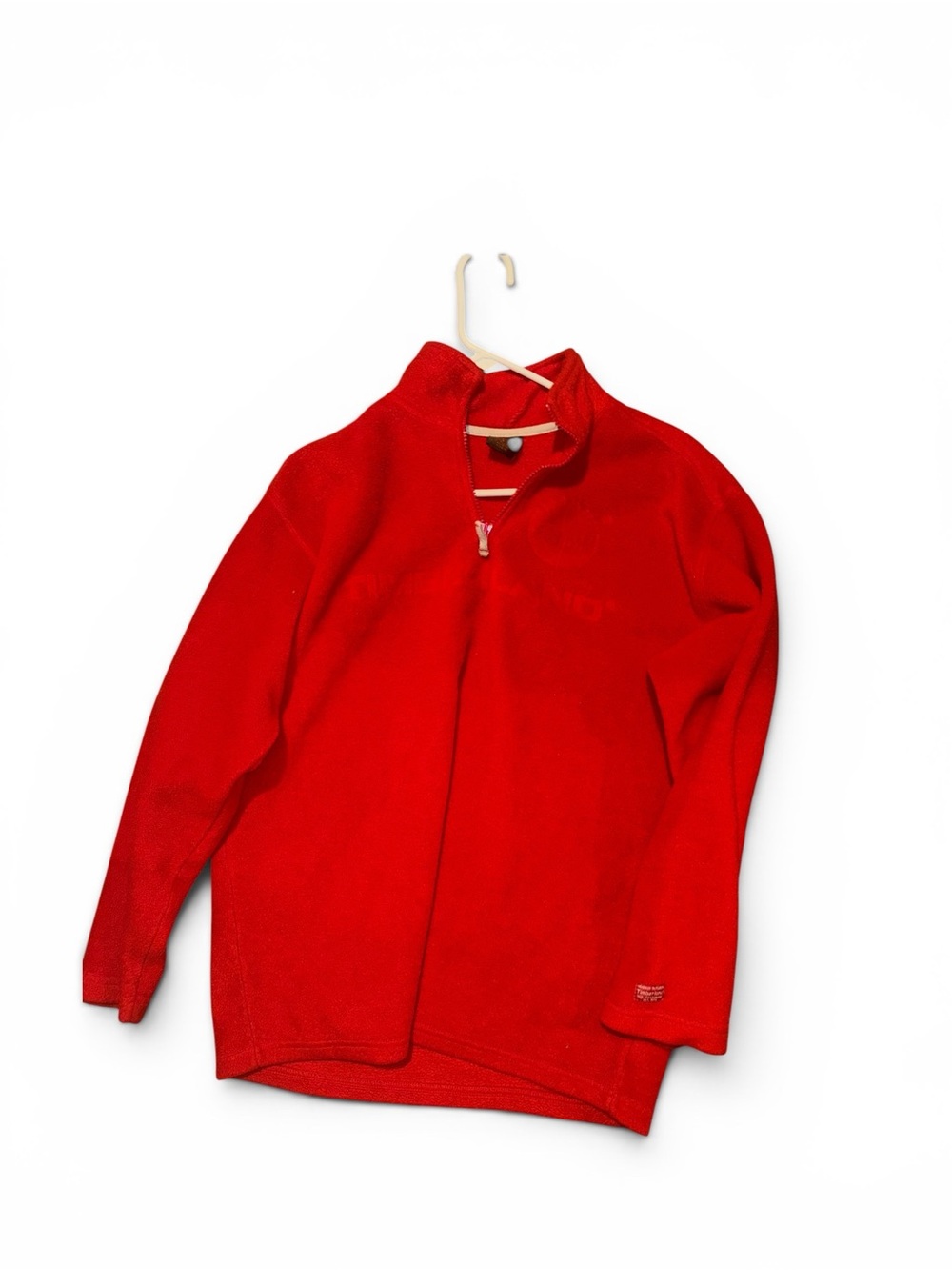 Timberland half zip red fleece !